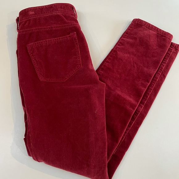 Anthropologie Pilcro Red Corduroy Pants - Picture 9 of 10